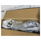 Qaba Toddler Slide with Climber, Basketball Hoop and Ball, Indoor Kids Slide with Giraffe Design, Freestanding Playground Equipment for Age 1-3 Years, Gray