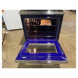 LG 30 in. 6.3 cu. ft. Smart Wi-Fi Enabled Fan Convection Electric Range Oven with AirFry and EasyClean in. Stainless Steel Model # LREL6323S SKU # 1005567098 (Transit Damage Front Glass Broken)