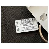 GIANI BERNINI 40mm x 3mm Sterling Silver Polished Tube Hoop Earrings Giani Bernini (Needs Cleaning)