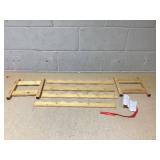 Giantex Bamboo Wine Rack, 2/3 Tier 12/18 Bottle Wine Storage Cabinet Shelf 24" x 9.5" x 10"(L x W x H)