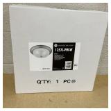 DESIGNERS FOUNTAIN Reedley 3-Lights Flush Mount Ceiling Light, 15 Inch Lighting Fixture for Kitchen, Bedroom, Bathroom, and Hallway, Pewter with Etched Glass, 1257L-PW-W