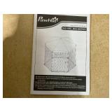 PawHut 48" x 41" Heavy-Duty Metal Dog Playpen, Outdoor Pet Cage Kennel, Puppy Exercise Fence Barrier, Locking Door, & Metal Frame (Missing Weather-Resistant Polyester Roof)