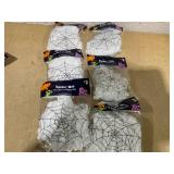 LOT OF Halloween Decorations (Lights, Spider Webbs, & Costume Handcuffs)