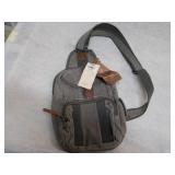 Sunset Sling Bag Leather and Canvas...