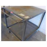 Metal 2 Shelf Cart on Wheels 30 x 4...