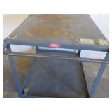 Metal 2 Shelf Cart on Wheels 30 x 4...