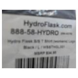 4 Hydra Flask T-shirts; size L...