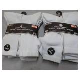 12 pair White Wear Proof Athletic S...