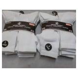 12 pair White Wear Proof Athletic S...