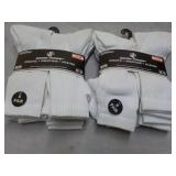 12 pair White Wear Proof Athletic S...