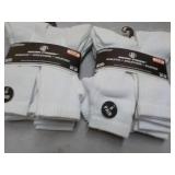 12 pair White Wear Proof Athletic S...