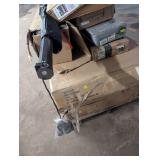 Pallet of bed frames and hardware, along with a few other items