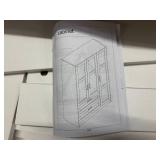 White 3 Door Cabinet