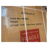 Epxmkx 60" X 60" Clear Glass Shower Door