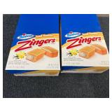 2 Packs Of Hostess Iced Vanilla Zingers