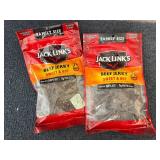 2 Family Sized Bags Of Jack Links Sweet And Hot Jerky
