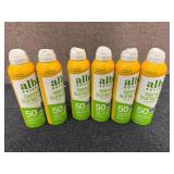 6 Bottles Of Alba Botanical 50 Spf Sunscreen