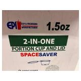 6x 50ct Sleeves 2-in-one 1.5oz Portion Cup & Attached Lid
