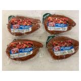 H. 4x 12oz Hillshire Farm Beef Smoked Sausage