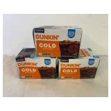 SSS. 3x 10Kcup Dunkin Cold Brew