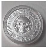 2 Oz Fine.Silver - Pirate Treasure .999 Fine Silver " No Prey-No Pay" - The Plank - Airtite Case
