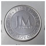 1 Oz.Fine Silver Round -  Eagle - .999 Fine Silver - JM Bullion