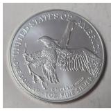 2024 W - Silver American Eagle Dollar with Star - Proof - BU - COA  (The star edition is a special limited release of the Bullion Coin)  500,000 Minted