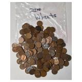 200 (Mixed Date) Wheat Pennies in a bag