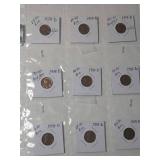 Book of 27 -1958 Brown Wheat Pennies