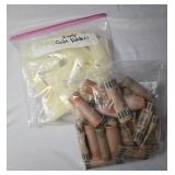 Bag of Coin Holders and Wrappers