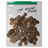 175 (Mixed Date) Wheat Pennies in a bag