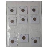 Book of 27 -1958 Brown Wheat Pennies