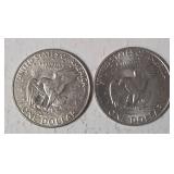 2 - 1972 Eisenhower Dollars - UNC