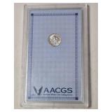 1964 Silver Dime in Slab (MS64), 2014 Gold Plated Dime in Airtite Slab