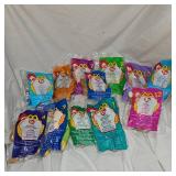 Lot of 12 McDonalds Ty Beanie Baby Toys