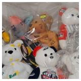 Assortment of 9 Beanie Bears