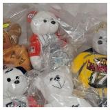 Assortment of 9 Beanie Bears