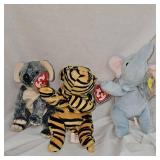 Lot of 3 Beanie Babies-Ty-Various Themes as Pictured