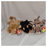 Lot of 3 Beanie Babies-Ty-Various Themes as Pictured