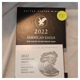 2022 Silver Eagle "Proof" Coin, 1 oz Silver-US Mint