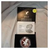 2022 Silver Eagle "Proof" Coin, 1 oz Silver-US Mint