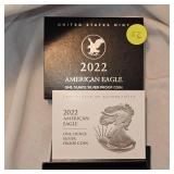 2022 Silver Eagle "Proof" Coin, 1 oz Silver-US Mint