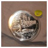 2018 Voyageurs 5 ounce Silver Minnesota Loon Coin