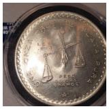 1980 1 onza Mexican Silver Coin