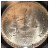 1980 1 onza Mexican Silver Coin