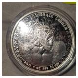 2017 Congo Gorilla 1 ounce Coin