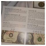 2003 A Uncut Series $1 Washington Bills w/C.O.A