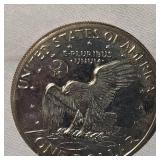 1973 Ike Proof BU Dollar and 1974 AU Toned