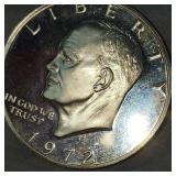 1972 Silver Proof BU Ike Silver Dollar 40%