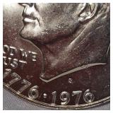 1976 Bicentennial Silver Proof Ike 40% BU